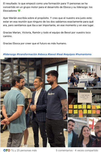 Post de Fernando Béjar: nace el grupo motor Ebocadores en Eboca